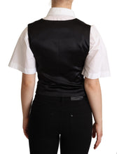 Load image into Gallery viewer, Dolce &amp; Gabbana Elegant Silk Blend Black Waistcoat
