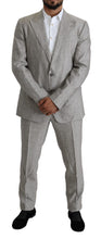 Load image into Gallery viewer, Dolce &amp; Gabbana Elegant Slim Fit Gray Linen-Silk Suit
