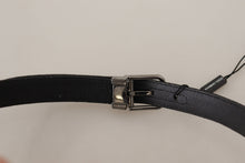 Load image into Gallery viewer, Dolce &amp; Gabbana Elegant Black Cotton-Leather D&amp;G Belt
