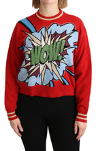 Load image into Gallery viewer, Dolce &amp; Gabbana Radiant Red Cartoon Motive Cashmere Sweater

