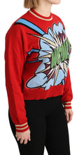 Load image into Gallery viewer, Dolce &amp; Gabbana Radiant Red Cartoon Motive Cashmere Sweater
