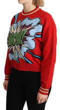 Load image into Gallery viewer, Dolce &amp; Gabbana Radiant Red Cartoon Motive Cashmere Sweater
