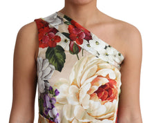 Load image into Gallery viewer, Dolce &amp; Gabbana Elegant One-Shoulder Floral Silk Maxi Dress
