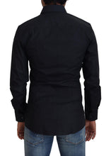 Load image into Gallery viewer, Dolce &amp; Gabbana Black Cotton Slim Fit Dress Shirt
