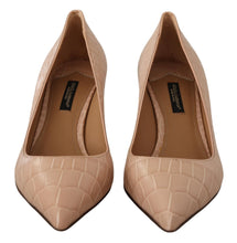 Load image into Gallery viewer, Dolce &amp; Gabbana Elegant Beige Leather Pumps
