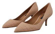 Load image into Gallery viewer, Dolce &amp; Gabbana Elegant Beige Leather Pumps
