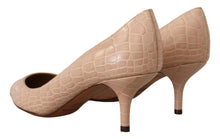 Load image into Gallery viewer, Dolce &amp; Gabbana Elegant Beige Leather Pumps
