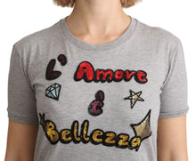 Load image into Gallery viewer, Dolce &amp; Gabbana Sequined Motive Cotton Tee
