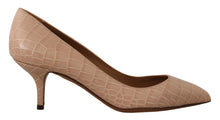 Load image into Gallery viewer, Dolce &amp; Gabbana Elegant Beige Leather Pumps
