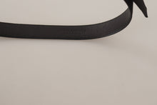 Load image into Gallery viewer, Dolce &amp; Gabbana Elegant Black Leather Belt with Metal Buckle
