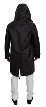 Load image into Gallery viewer, Dolce &amp; Gabbana Elegant Hooded Parka Coat in Black and Bordeaux

