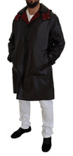 Load image into Gallery viewer, Dolce &amp; Gabbana Elegant Hooded Parka Coat in Black and Bordeaux
