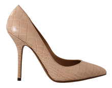 Load image into Gallery viewer, Dolce &amp; Gabbana Elegant Beige Nude Leather Pumps
