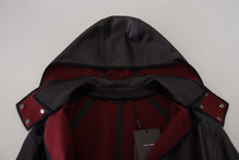 Load image into Gallery viewer, Dolce &amp; Gabbana Elegant Hooded Parka Coat in Black and Bordeaux
