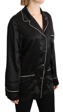 Load image into Gallery viewer, Dolce &amp; Gabbana Elegant Silk Black Button-Up Blouse
