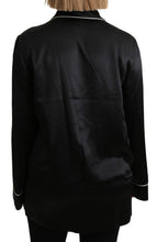 Load image into Gallery viewer, Dolce &amp; Gabbana Elegant Silk Black Button-Up Blouse
