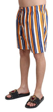 Load image into Gallery viewer, Dolce &amp; Gabbana Multicolor Striped Swim Shorts Trunks
