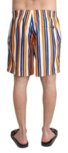 Load image into Gallery viewer, Dolce &amp; Gabbana Multicolor Striped Swim Shorts Trunks
