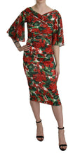 Load image into Gallery viewer, Dolce &amp; Gabbana Enchanting Floral Midi Sheath Dress
