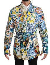 Load image into Gallery viewer, Dolce &amp; Gabbana Multicolor Majolica Robe Jacket Coat
