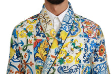 Load image into Gallery viewer, Dolce &amp; Gabbana Multicolor Majolica Robe Jacket Coat
