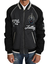 Load image into Gallery viewer, Dolce &amp; Gabbana Elegant Sequined Black Bomber Jacket
