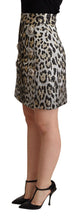 Load image into Gallery viewer, Dolce &amp; Gabbana Chic Leopard Print High Waist Mini Skirt
