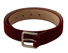 Load image into Gallery viewer, Dolce &amp; Gabbana Elegant Velvet Logo Engraved Belt
