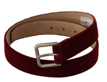 Load image into Gallery viewer, Dolce &amp; Gabbana Elegant Velvet Logo Engraved Belt
