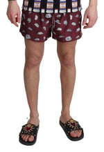 Load image into Gallery viewer, Dolce &amp; Gabbana Maroon Elegance Men&#39;s Swimming Trunks
