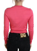 Load image into Gallery viewer, Dolce &amp; Gabbana Elegant Pink Cropped Crewneck Sweater
