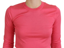 Load image into Gallery viewer, Dolce &amp; Gabbana Elegant Pink Cropped Crewneck Sweater
