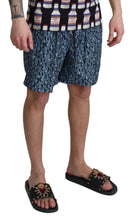 Load image into Gallery viewer, Dolce &amp; Gabbana Chic Blue Drawstring Swim Trunks
