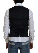 Load image into Gallery viewer, Dolce &amp; Gabbana Black Wool Stretch Waistcoat Formal Vest
