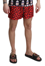 Load image into Gallery viewer, Dolce &amp; Gabbana Radiant Red Drawstring Swim Trunks
