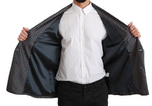 Load image into Gallery viewer, Dolce &amp; Gabbana Elegant Navy Silk Double Breasted Coat
