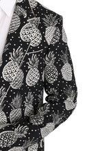 Load image into Gallery viewer, Dolce &amp; Gabbana Chic Black Pineapple Print Wool Suit
