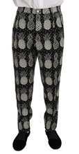 Load image into Gallery viewer, Dolce &amp; Gabbana Chic Black Pineapple Print Wool Suit
