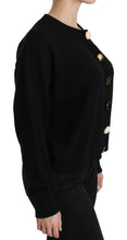 Load image into Gallery viewer, Dolce &amp; Gabbana Elegant Black Cashmere Cardigan Top
