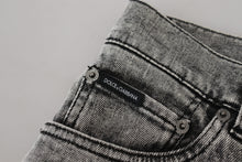 Load image into Gallery viewer, Dolce &amp; Gabbana Elegant Gray Washed Denim Pants
