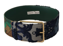 Load image into Gallery viewer, Dolce &amp; Gabbana Elegant Green Leather Belt with Logo Buckle
