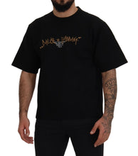 Load image into Gallery viewer, Dolce &amp; Gabbana Black Logo Cotton Crewneck T-shirt
