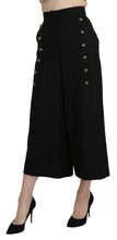 Load image into Gallery viewer, Dolce &amp; Gabbana Elegant High Waist Wide Leg Virgin Wool Trousers
