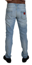 Load image into Gallery viewer, Dolce &amp; Gabbana Light Blue Cotton Tattered Casual Denim Jeans
