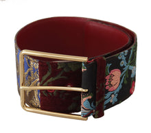 Load image into Gallery viewer, Dolce &amp; Gabbana Engraved Logo Multicolor Leather Belt
