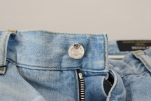 Load image into Gallery viewer, Dolce &amp; Gabbana Light Blue Cotton Tattered Casual Denim Jeans
