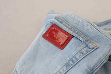 Load image into Gallery viewer, Dolce &amp; Gabbana Light Blue Cotton Tattered Casual Denim Jeans
