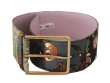 Load image into Gallery viewer, Dolce &amp; Gabbana Elegant Multicolor Canvas-Leather Belt
