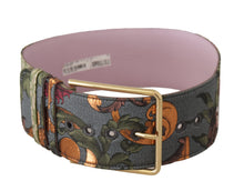 Load image into Gallery viewer, Dolce &amp; Gabbana Elegant Multicolor Canvas-Leather Belt
