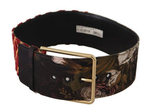 Load image into Gallery viewer, Dolce &amp; Gabbana Engraved Logo Multicolor Leather Belt
